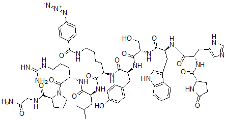 CAS 登录号：78527-81-8， 6-(N-epsilon-(4-叠氮基苯甲酰基)赖氨酸)-黄体生成激素释放激素