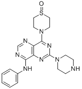 CAS#: 78534-70-0, 8-(1-Oxo-1,4-Thiazinan-4-Yl)-N-Phenyl-6-Piperazin-1-Ylpyrimido[6,5-e]Pyrimidin-4-Amine