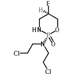 CAS 登录号：78542-60-6， (2S,5R)-N,N-二(2-氯乙基)-5-氟-1,3,2-氧氮杂磷杂环己烷-2-胺2-氧化物