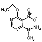 CAS 登录号：78555-94-9， 4-乙氧基-6-(1-甲基肼基)-5-硝基嘧啶