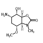 CAS#: 785740-69-4, (3aS,4R,6S,7S,7aS)-6-Amino-7-hydroxy-4-methoxy-3-methylhexahydro-1,3-benzoxazol-2(3H)-one