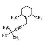 CAS#: 785770-86-7, 5-(2,6-Dimethyl-1-piperidinyl)-2-methyl-3-pentyn-2-ol