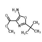 CAS#: 785805-35-8, Methyl 5-amino-2-(2-methyl-2-propanyl)-1,3-oxazole-4-carboxylate