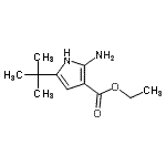 CAS#: 785806-32-8, Ethyl 2-amino-5-(2-methyl-2-propanyl)-1H-pyrrole-3-carboxylate