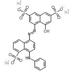CAS#: 78642-64-5, Trisodium 4-[(E)-(4-anilino-5-sulfonato-1-naphthyl)diazenyl]-5-hydroxy-2,7-naphthalenedisulfonate