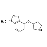 CAS#: 786607-54-3, 1-Methyl-4-(3-pyrrolidinyloxy)-1H-indole