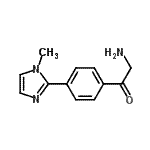 CAS#: 786628-31-7, 2-Amino-1-[4-(1-methyl-1H-imidazol-2-yl)phenyl]ethanone