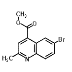CAS 登录号：786659-09-4， 甲基6-溴-2-甲基-4-喹啉羧酸酯