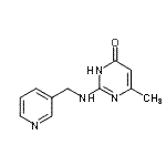 CAS 登录号：786660-73-9， 6-甲基-2-[(3-吡啶基甲基)氨基]-4(1H)-嘧啶酮