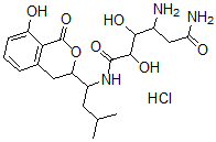 CAS#: 78683-77-9, 4-Amino-2,3-Dihydroxy-N-[1-(8-Hydroxy-1-Oxoisochroman-3-Yl)-3-Methylbutyl]Hexanediamide Hydrochloride