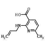 CAS#: 787506-78-9, 2-(Allylamino)-6-methylnicotinic acid