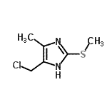 CAS#: 787511-01-7, 4-(Chloromethyl)-5-methyl-2-(methylsulfanyl)-1H-imidazole