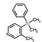 CAS#: 78823-77-5, 4-[Dimethyl(phenyl)silyl]-3-methylpyridine