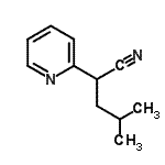 CAS#: 78833-04-2, 4-Methyl-2-(2-pyridinyl)pentanenitrile