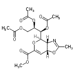 CAS#: 78850-37-0, Methyl (3aR,4R,7aR)-2-methyl-4-[(1S,2R)-1,2,3-triacetoxypropyl]-3a,7a-dihydro-4H-pyrano[3,4-d][1,3]oxazole-6-carboxylate
