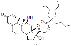 CAS#: 78901-95-8, [2-[(8S,9R,10S,11S,13S,14S,16R,17R)-9-Fluoro-11,17-Dihydroxy-10,13,16-Trimethyl-3-Oxo-6,7,8,11,12,14,15,16-Octahydrocyclopenta[a]Phenanthren-17-Yl]-2-Oxoethyl] 2,2-Dibutylhexanoate