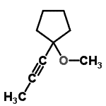CAS#: 78961-61-2, 1-Methoxy-1-(1-propyn-1-yl)cyclopentane