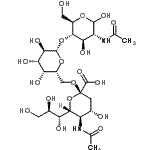 CAS#: 78969-47-8, (6R)-5-Acetamido-3,5-dideoxy-6-[(1R,2R)-1,2,3-trihydroxypropyl]-alpha-L-threo-hex-2-ulopyranonosyl-(2->6)-beta-D-galactopyranosyl-(1->4)-2-acetamido-2-deoxy-D-glucopyranose