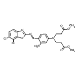 CAS#: 79044-53-4, Dimethyl 3,3'-({4-[(6,7-dichloro-1,3-benzothiazol-2-yl)diazenyl]-3-methylphenyl}imino)dipropanoate