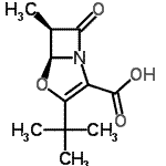 CAS#: 790629-39-9, (5S,6R)-6-Methyl-3-(2-methyl-2-propanyl)-7-oxo-4-oxa-1-azabicyclo[3.2.0]hept-2-ene-2-carboxylic acid