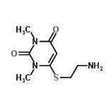CAS#: 791027-49-1, 6-[(2-Aminoethyl)sulfanyl]-1,3-dimethyl-2,4(1H,3H)-pyrimidinedione