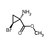 CAS 登录号：791038-76-1， 甲基(1R,2S)-1-氨基-2-溴环丙烷羧酸酯