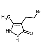 CAS#: 791049-61-1, 4-(2-Bromoethyl)-5-methyl-1,2-dihydro-3H-pyrazol-3-one