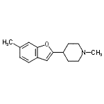 CAS#: 791534-41-3, 1-Methyl-4-(6-methyl-1-benzofuran-2-yl)piperidine