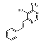 CAS 登录号：791539-01-0， 4-甲基-6-[(E)-2-苯基乙烯基]-5-嘧啶醇