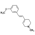 CAS 登录号：791547-37-0， 4-[(E)-2-(3-甲氧基苯基)乙烯基]-1-甲基-1,2,3,6-四氢吡啶