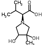 CAS 登录号：791611-50-2， (2S)-2-(3,4-二羟基-3-甲基-1-吡咯烷基)-3-甲基丁酸