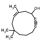 CAS 登录号：791809-95-5， (9Z)-7,7,10-三甲基-9-环十一碳烯-2-炔-1-醇