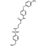 CAS 登录号：791835-21-7， N-{4-[(4-氨基苯基)硫基]苯基}-4-{[(4-甲氧基苯基)磺酰基]氨基}丁酰胺