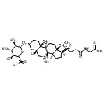 CAS 登录号：79254-98-1， (2S,3S,4S,5R,6R)-6-{[(3R,5R,7R,8R,9S,10S,13R,14S,17R)-17-{5-[(羧甲基)氨基]-5-氧代-2-戊基}-7-羟基-10,13-二甲基十六氢-1H-环戊二烯并[a]菲-3-基]氧基}-3,4,5-三羟基四氢-2H-吡喃-2-羧酸