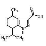 CAS#: 792952-01-3, 7-Isopropyl-4-methyl-4,5,6,7-tetrahydro-1H-indazole-3-carboxylic acid