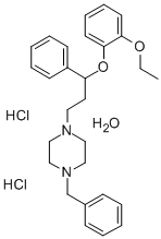 CAS#: 79333-03-2, 1-Benzyl-4-[3-(2-Ethoxyphenoxy)-3-Phenylpropyl]Piperazine Dihydrochloride