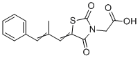 CAS#: 794510-29-5, 2-((Z)-5-((E)-2-methyl-3-phenylallylidene)-2,4-dioxothiazolidin-3-yl)acetic acid