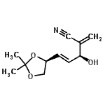 CAS#: 794527-76-7, (3S,4E)-5-[(4S)-2,2-Dimethyl-1,3-dioxolan-4-yl]-3-hydroxy-2-methylene-4-pentenenitrile