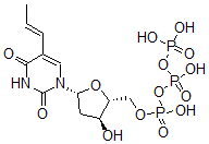 CAS#: 79551-91-0, [(2R,3S,5R)-5-[2,4-Dioxo-5-[(E)-Prop-1-Enyl]Pyrimidin-1-Yl]-3-Hydroxyoxolan-2-Yl]Methyl (Hydroxy-Phosphonooxyphosphoryl) Hydrogen Phosphate