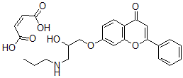 CAS 登录号：79619-32-2， 丁-2-烯二酸;7-(2-羟基-3-丙基氨基丙氧基)-2-苯基苯并吡喃-4-酮