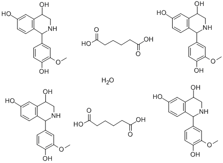CAS#: 79677-09-1, 1-(4-Hydroxy-3-Methoxyphenyl)-3,4-Dihydro-1H-Isoquinolin-2-Ium-4,6-Diol; 6-Hydroxy-6-Oxohexanoate