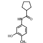 CAS 登录号：796887-76-8， N-(3-羟基-4-甲基苯基)环戊烷甲酰胺