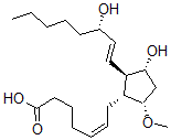 CAS 登录号：79743-27-4， (Z)-7-[(1R,2R,3R,5S)-3-羟基-2-[(E,3S)-3-羟基辛-1-烯基]-5-甲氧基环戊基]庚-5-烯酸
