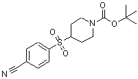 CAS#: 797750-44-8, 2-Methyl-2-propanyl 4-[(4-cyanophenyl)sulfonyl]-1-piperidinecarboxylate