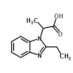 CAS 登录号：797809-16-6， 2-(2-乙基-1H-苯并咪唑-1-基)丙酸