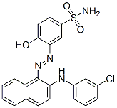 CAS#: 79817-63-3, (3E)-3-[[2-[(3-Chlorophenyl)Amino]Naphthalen-1-Yl]Hydrazinylidene]-4-Oxocyclohexa-1,5-Diene-1-Sulfonamide