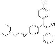 CAS#: 79838-51-0, 4-[(E)-2-Chloro-1-[4-(2-Diethylaminoethoxy)Phenyl]-2-Phenylethenyl]Phenol