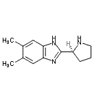 CAS#: 798545-62-7, 5,6-Dimethyl-2-[(2S)-2-pyrrolidinyl]-1H-benzimidazole