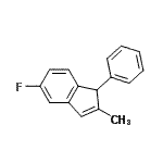 CAS#: 798553-55-6, 5-Fluoro-2-methyl-1-phenyl-1H-indene