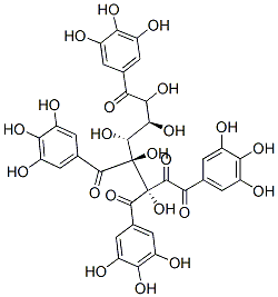 CAS#: 79886-50-3, [(2S,3R,4S,5R,6R)-5-Hydroxy-2,3-Bis[(3,4,5-Trihydroxybenzoyl)Oxy]-6-[(3,4,5-Trihydroxybenzoyl)Oxymethyl]Oxan-4-Yl] 3,4,5-Trihydroxybenzoate